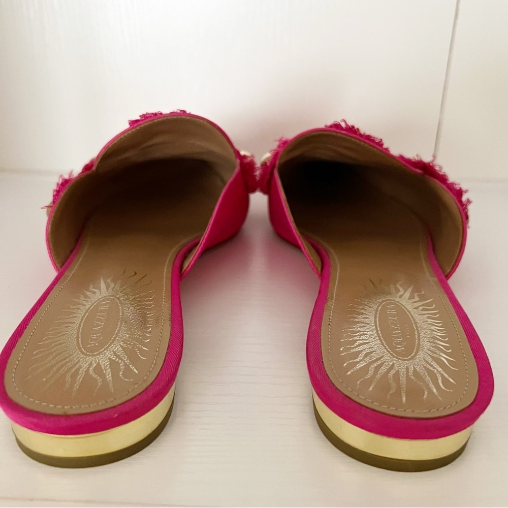 AQUAZZURA Sunflower Studded Mule Slide - Picture 6 of 9